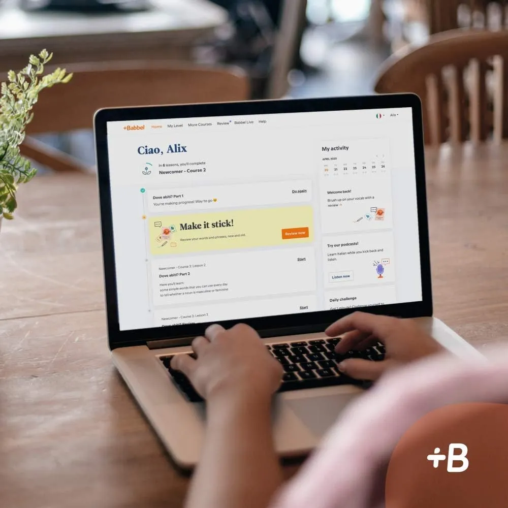 Babbel Language Learning Software - Learn to Speak Spanish, French, English, & More - All 14 Languages Included, Audio Lessons - Compatible with iOS, Android, Mac & PC (12 Month Subscription)