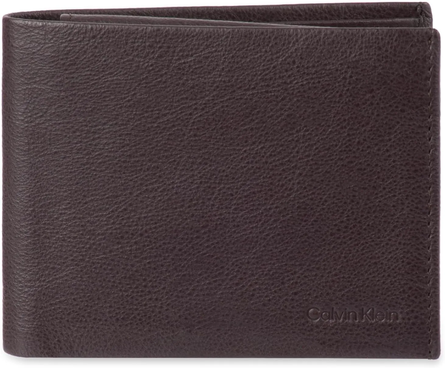 Calvin Klein Men's RFID Leather Minimalist Bifold Wallet