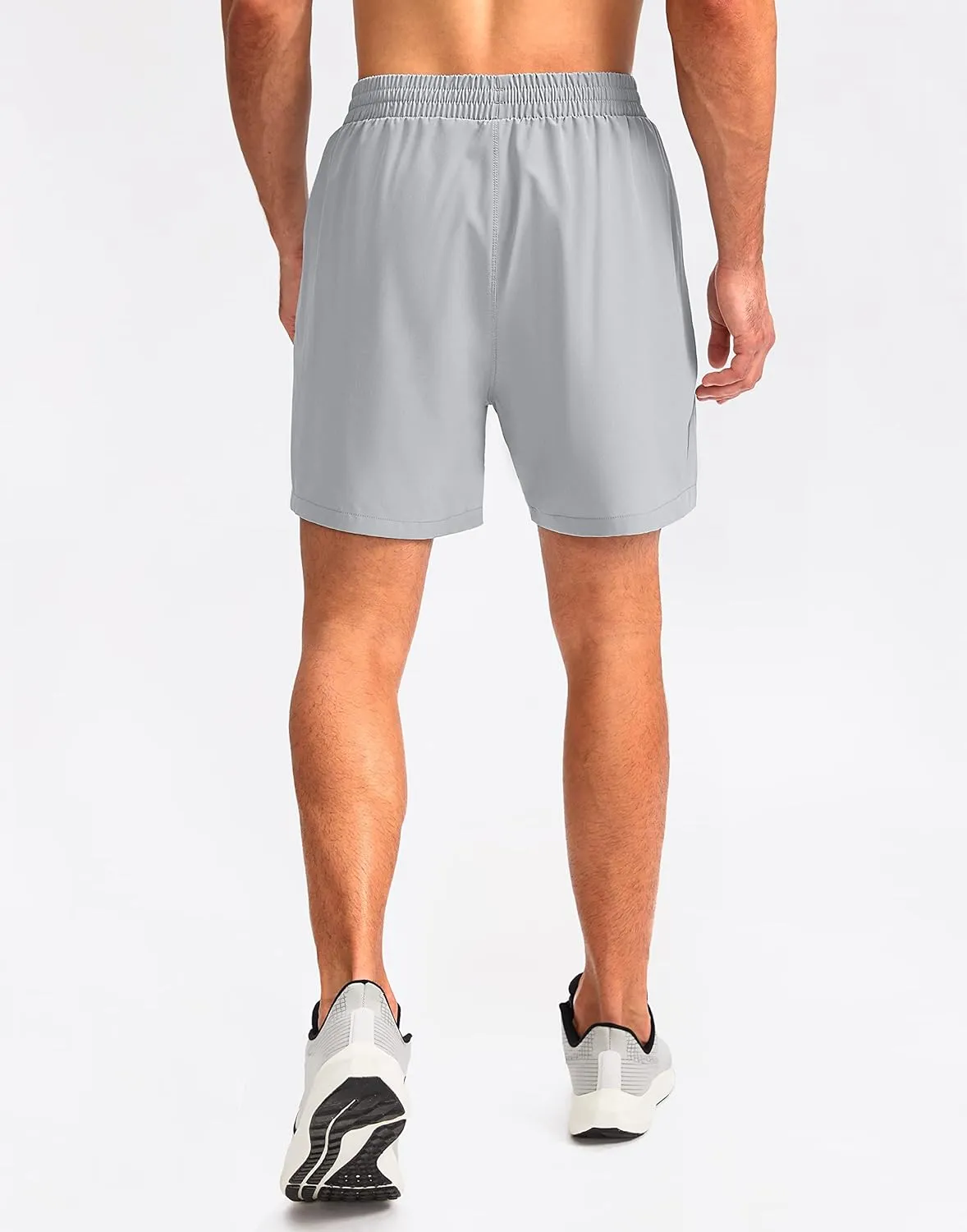 Pudolla Men's Workout Running Shorts 7"/5"/9" Lightweight Gym Athletic Shorts for Men with Zipper Pockets