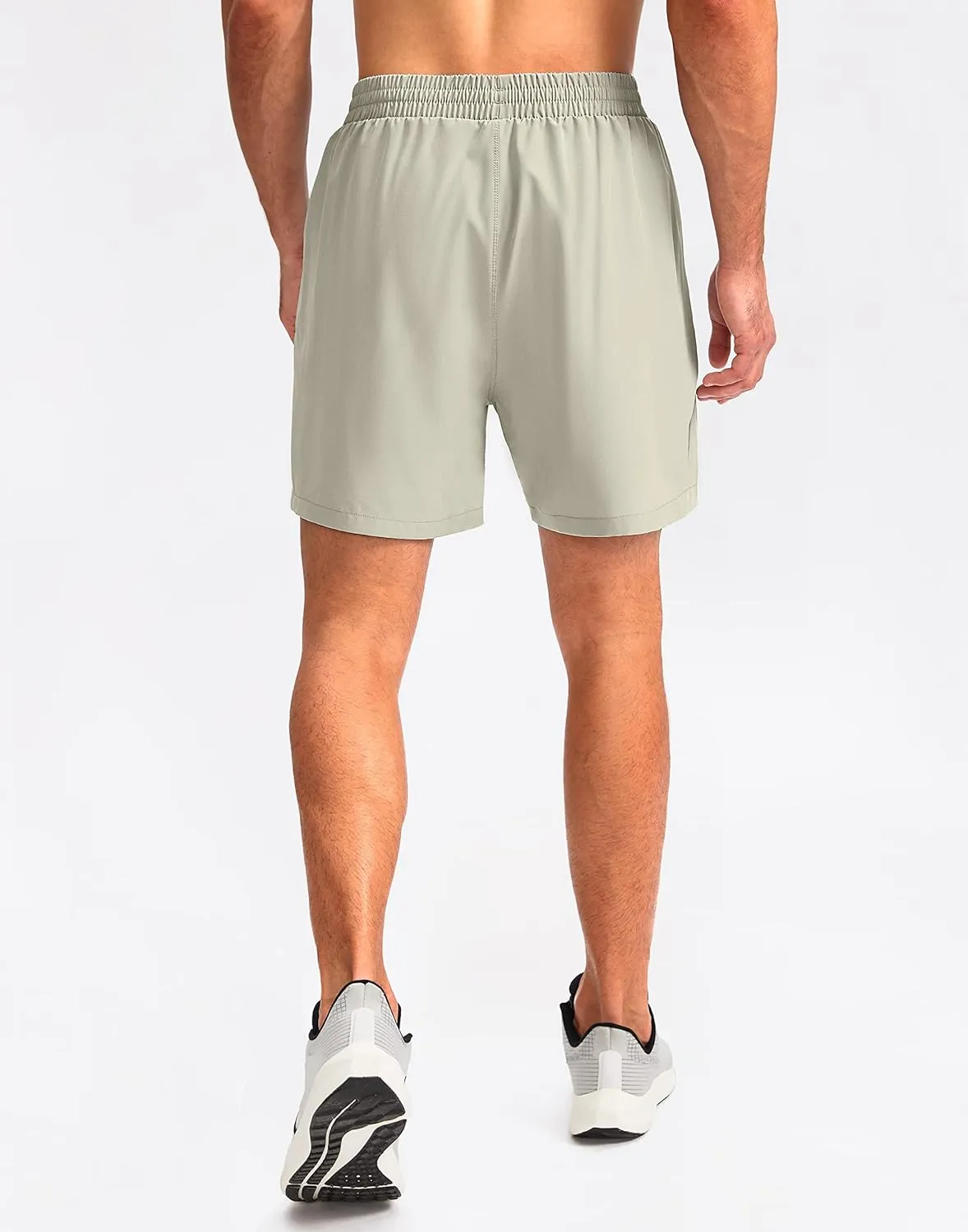 Pudolla Men's Workout Running Shorts 7"/5"/9" Lightweight Gym Athletic Shorts for Men with Zipper Pockets