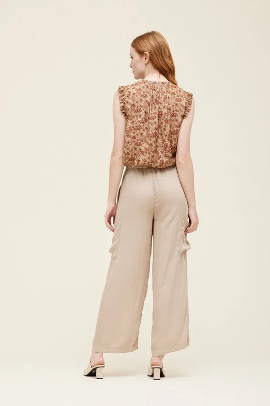 Satin Side Pocket Pants