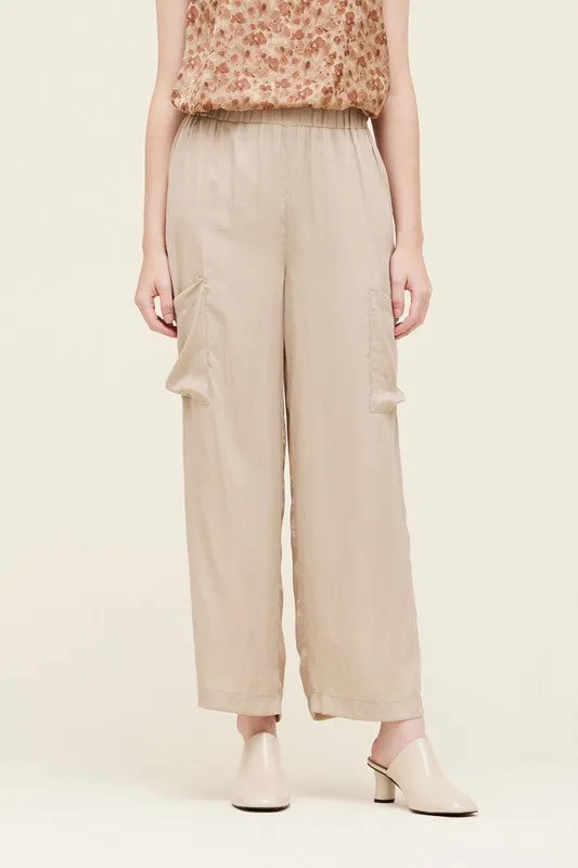 Satin Side Pocket Pants