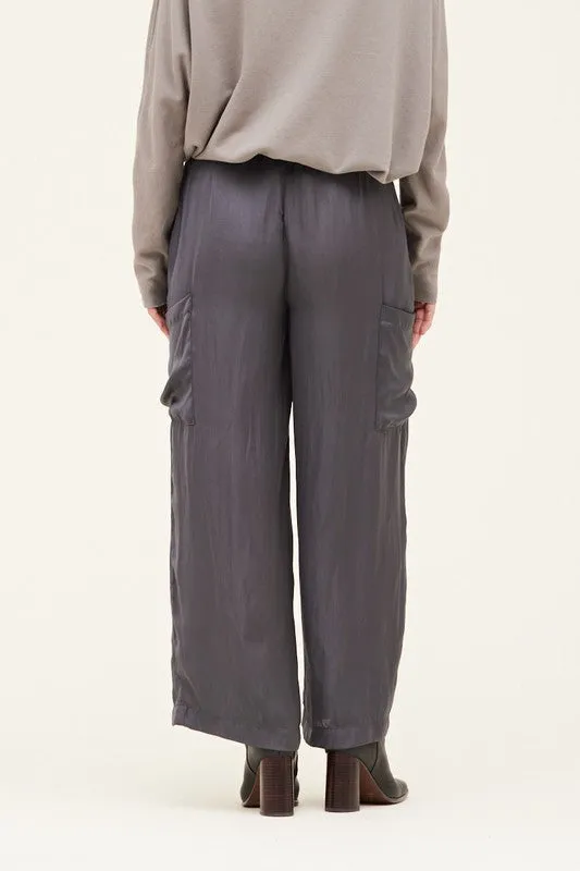 Satin Side Pocket Pants