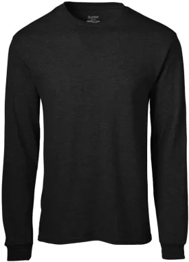 Soffe mens Midweight Cotton Long Sleeve T-Shirt, 1 & 2 Packs