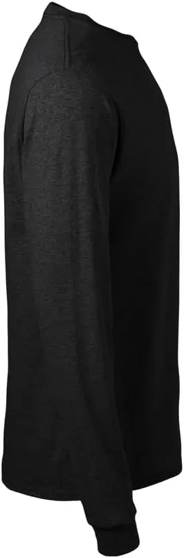Soffe mens Midweight Cotton Long Sleeve T-Shirt, 1 & 2 Packs