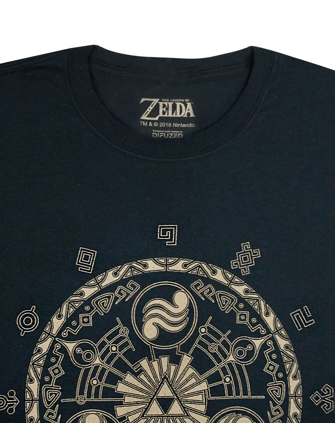 The Legend Of Zelda Runes Men's Black T-Shirt