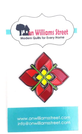 Windswept Flower Enamel Pin